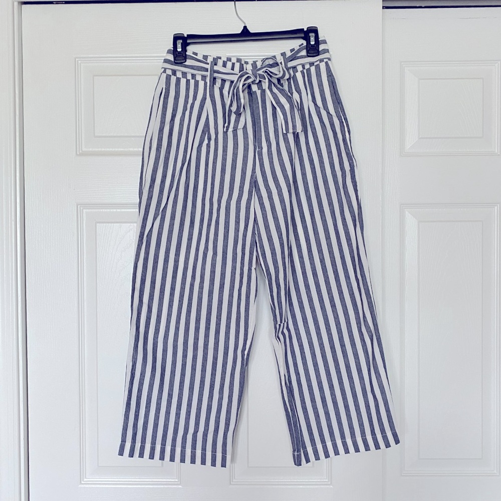 Zara striped Linen Pants